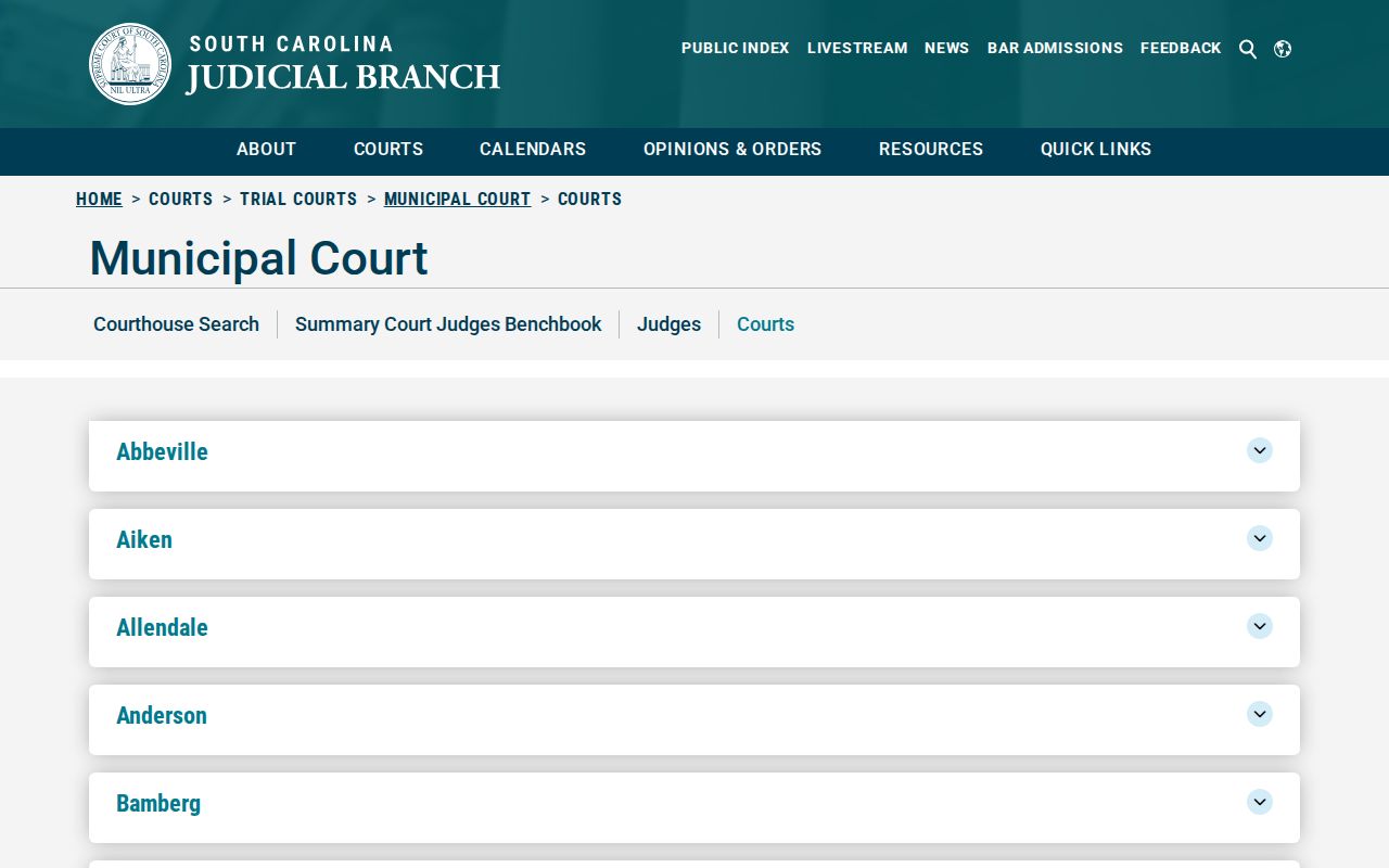 Barnwell County municipal court warrant directory
