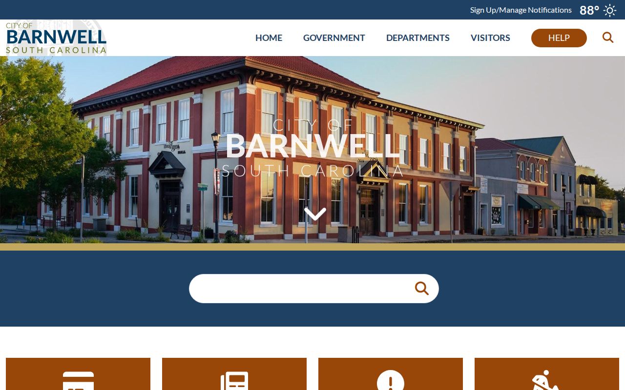 Barnwell warrant records city hall and local court context
