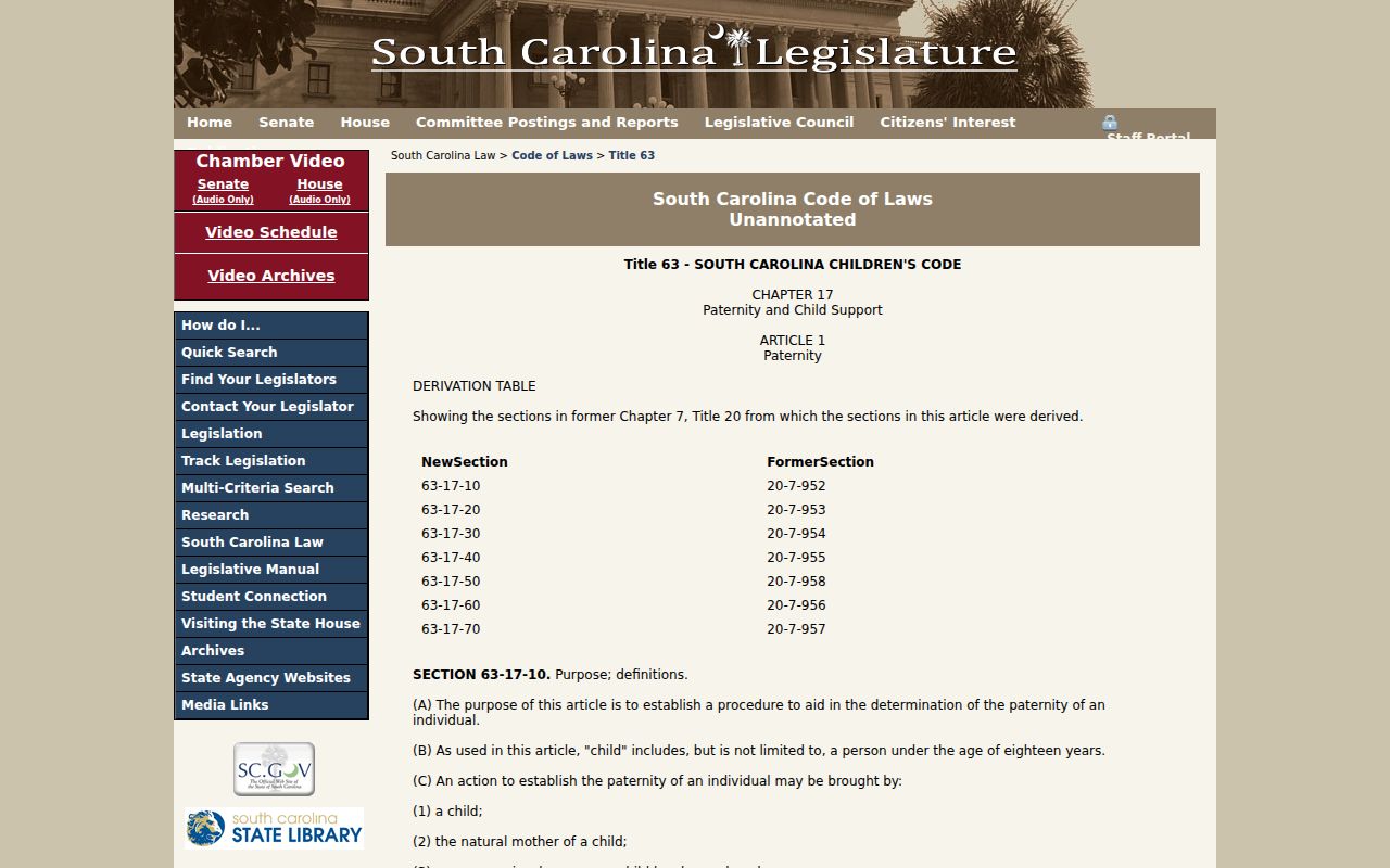 Barnwell County family court warrant statute