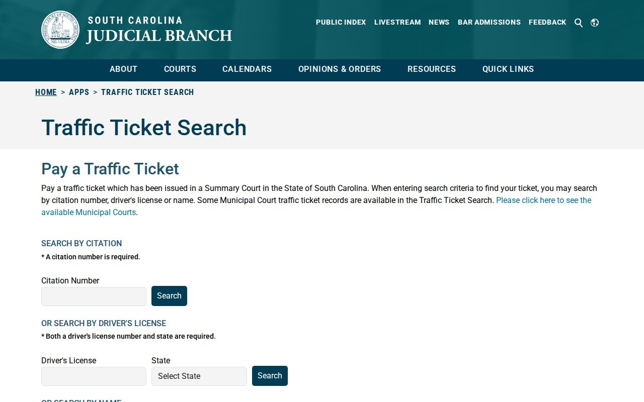 Barnwell County traffic warrant ticket search